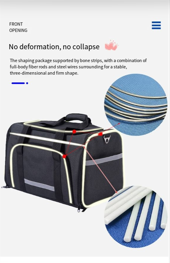Portable One-Shoulder Folding Pet Carrier Bag